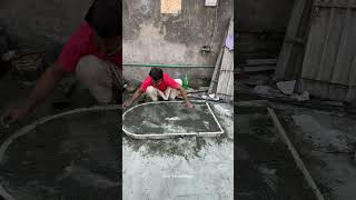 handmade cement art skills cementprojects shortvideo [upl. by Lindy]