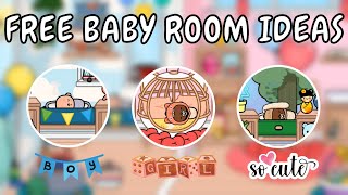 Free Baby Room Design Ideas 👶 Toca Boca Free House Ideas 😍 TOCA GIRLZ [upl. by Ymirej]