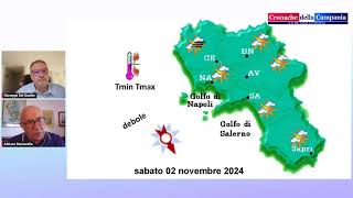 Le previsioni meteo per il week end del 2 novembre a cura del meteorologo Adriano Mazzarella [upl. by Akinehc]