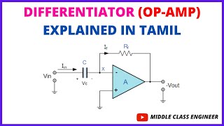 Differentiator  Op Amp  Explained in Tamil  Middle Class Engineer [upl. by Ydeh559]