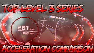 BMW 3 Series Acceleration  Top Level non M3 [upl. by Keifer]