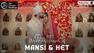 Best Wedding Teaser  Mansi amp Het  The Crimson Weddings [upl. by Namilus216]