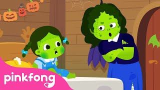 Yes Papa Song Baby Monster Halloween Version  Halloween Song  Pinkfong Official [upl. by Einaoj]