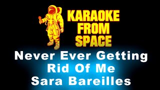 Sara Bareilles • Never Ever Getting Rid Of Me  Karaoke • Instrumental • Lyrics [upl. by Fulmis750]