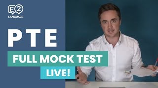 E2 PTE Full Mock Test  LIVE with Jay [upl. by Yoshiko867]