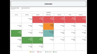 How to Create Tableau Calendar View [upl. by Destinee]