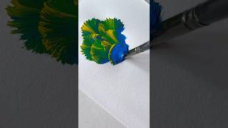 Easy Flower Painting for Technique 😱🤔 shorts craft art drawing crafts satisfying [upl. by Dannye16]