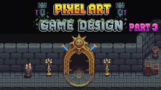 Pixel Art  Game Design Portal  Timelapse 3 [upl. by Anaul]