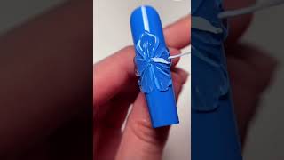 3D GEL flower sculpting gel pt 2How to do 3d nail art sculpting gel [upl. by Phenica891]