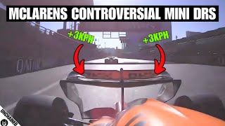 Is McLarens Mini DRS Trick Illegal Or Brilliant [upl. by Htebi]