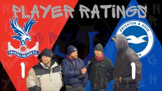 PLAYER RATINGS Crystal Palace Vs Brighton CPFC crystalpalace bhafc brighton eagles seagulls [upl. by Beaufert]