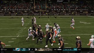 Dolphins vs Saints Madden25 [upl. by Amieva946]