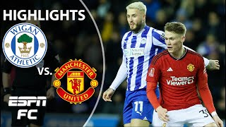 ✅ 4TH ROUND BOUND ✅ Wigan vs Manchester United  FA Cup Highlights  ESPN FC [upl. by Herzig]