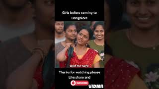 Girls before and after coming to Bangalore transformation funny [upl. by Kee321]