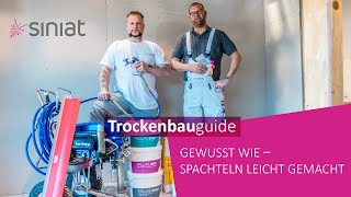 Spachteltechnik  So spachtelst du im Trockenbau richtig  Spachteln Trockenbau Spachteltechnik [upl. by Adnylam583]