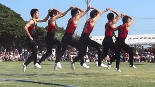 2012鹿児島実業男子新体操部 Aチーム 屋外での演技 Rhythmic Gymnastics [upl. by Silsby571]