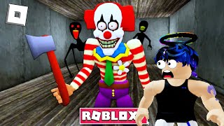 CORRENDO DO CHOPPER O PALHAÇO ASSUSTADOR Scary Obby Roblox Gameplay [upl. by Eidda]