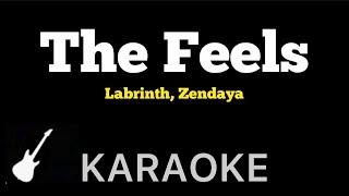 Labrinth  The Feels  Karaoke Guitar Instrumental ft Zendaya [upl. by Fiel]