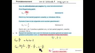 2024II Printabonnement vraag 19 en 20 havo wiskunde A [upl. by Croft]