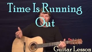 Time is Running Out Muse Easy Guitar Lesson How to Play Strum Chords Tutorial [upl. by Ydollem]