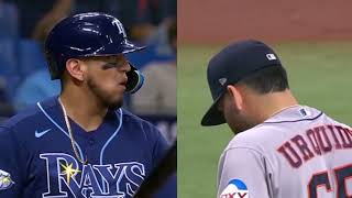 ISAAC PAREDES RAYS VS ASTROS 24 ABRIL 2023 [upl. by Dauf868]