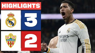 REAL MADRID 3  2 UD ALMERÍA  RESUMEN  LALIGA EA SPORTS [upl. by Swehttam]