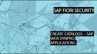 CREATE CATALOGS  WEB DYNPRO APPLICATIONS [upl. by Hashum500]