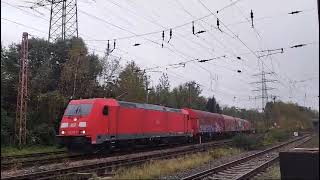 Baureihe 185 mit Waggons Richtung Bottrop [upl. by Kcirdnek]