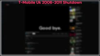 TMobile Uk 20062011 Shutdown [upl. by Aitnahs]