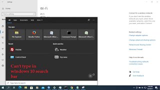 cant type in windows 10 search bar and search bar in windows 10 not running [upl. by Weitman474]