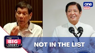 TBS  Duterte PBBM not included in narcolist [upl. by Lorita]