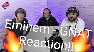 Eminem  GNAT REACTION  OFFICE BLOKES REACT [upl. by Dearr]