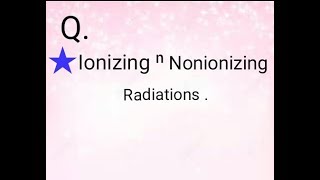 Radiations causing cancer  Ionizing amp non ionizing radiations [upl. by Neile382]