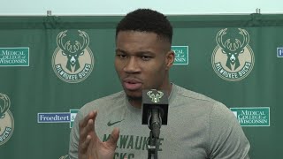 Giannis Antetokounmpo speaks about what is his position [upl. by Ehtylb]