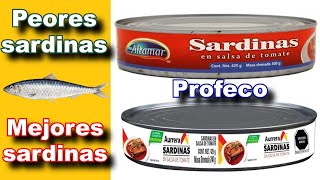 ¿Cuáles son las peores y mejores SARDINAS según Profeco Estudio de Calidad  Profeco [upl. by Stock]