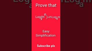 Log third lawlogmpowernnlogmmaths easycalculation ProfAsif Mehmood [upl. by Hayes]