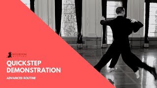 Advanced Quickstep Demonstration  Ballroom Mastery TV [upl. by Rolat]