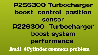 P256300 turbocharger boost control position sensor circuit range performance audi vwgolf [upl. by Hump]