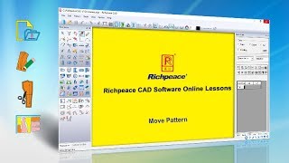 Richpeace CAD Software Online LessonsTip of the dayMove patternV9 [upl. by Aruam]