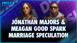 Jonathan Majors amp Meagan Good Spark Marriage Speculation After He Calls Her quotThe Missusquot [upl. by Hoang213]