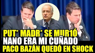 PACO BAZÁN QUEDA EN SHOCK TRAS ENTERARSE EN VIVO DE LA MU3RTE DE SU CUÑADO NANO GUERRA [upl. by Etteyafal357]