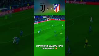 Juventus vs AMadrid 1819  81 Round 2 🔥 shorts juventus atleticomadrid fypシ゚viral love [upl. by Corson]