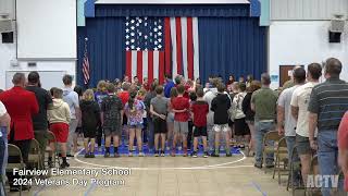 Fairview Elementary School 2024 Veterans Day Program [upl. by Nylle811]