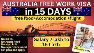 Australia Free Work visa in 15 days  200000  Jobs  Australia Visa 2023 [upl. by Sirref]