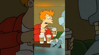 Fry Drinks too much coffe futurama shorts [upl. by Goerke843]