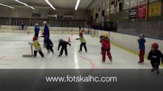 Fotskäls HCs SkridskoHockey skola [upl. by Keefe]