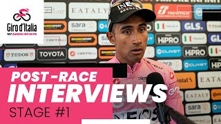 Giro dItalia 2024  Stage 1 postrace interview [upl. by Tail]