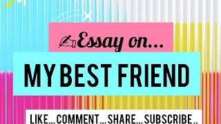 ESSAY ON MY BEST FRIEND 🧡 boardexam essay english exam spokenenglish [upl. by Ireva]