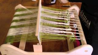 Simple warping for a Rigid Heddle loom [upl. by El]