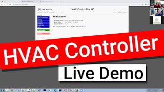 HVAC Controller Live Demo [upl. by Staley]